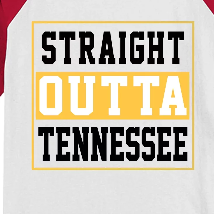 Straight Outta Tennessee Kids Colorblock Raglan Jersey