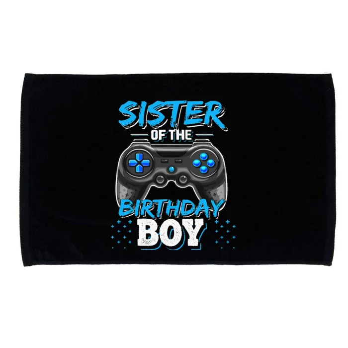 Sister of the Birthday Matching Video Game Birthday Gift Microfiber Hand Towel