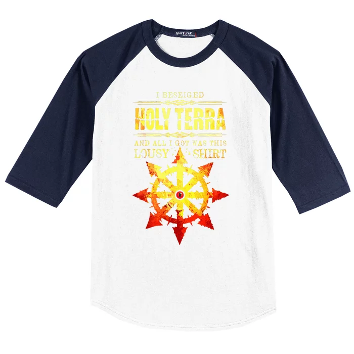 Siege of Terra Chaos Heresy Space Marine Baseball Sleeve Shirt