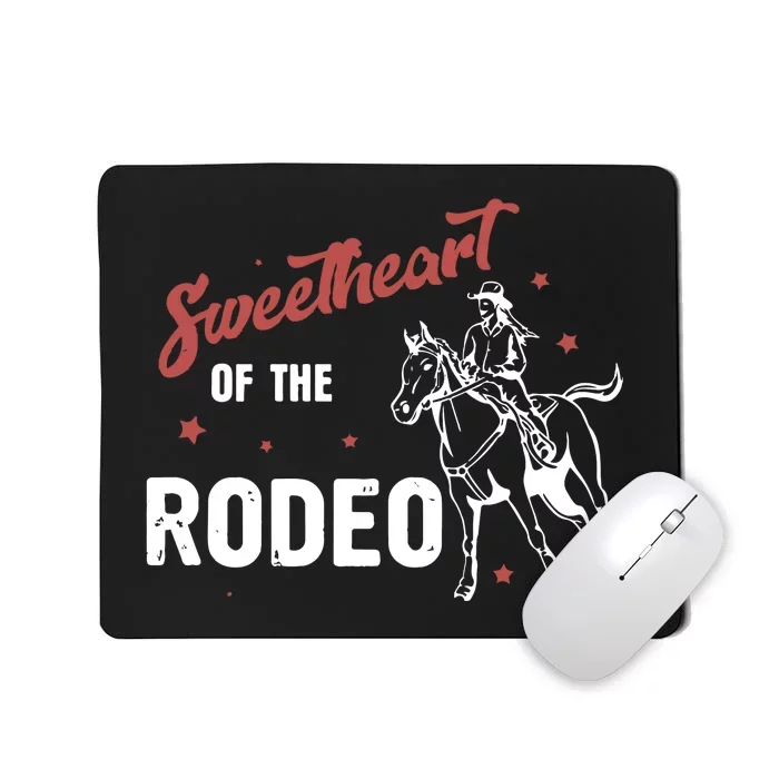 Sweetheart Of The Rodeo Western 70s Vintage Style Mousepad