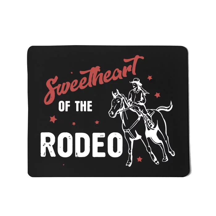 Sweetheart Of The Rodeo Western 70s Vintage Style Mousepad