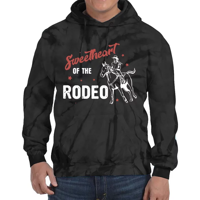 Sweetheart Of The Rodeo Western 70s Vintage Style Tie Dye Hoodie