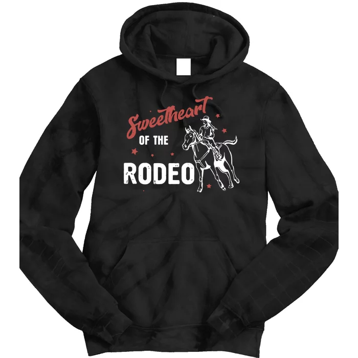 Sweetheart Of The Rodeo Western 70s Vintage Style Tie Dye Hoodie