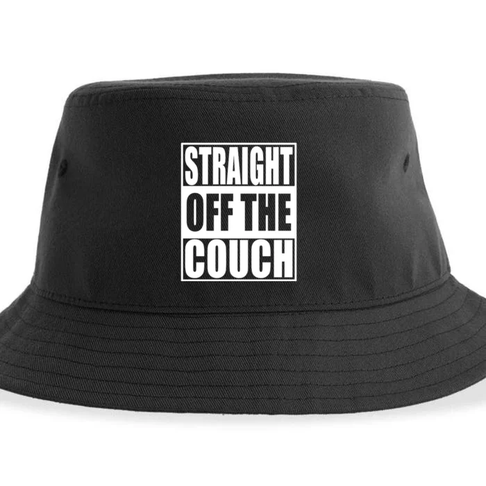 Straight Off The Couch Funny Football Offensive Sustainable Bucket Hat