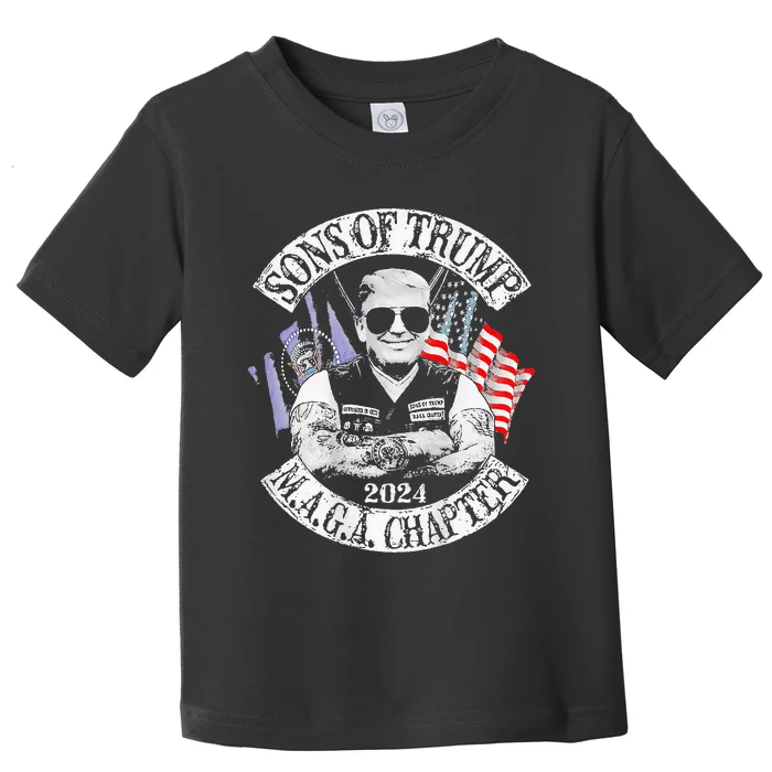 Sons of Trump Maga Chapter 2024 Toddler T-Shirt