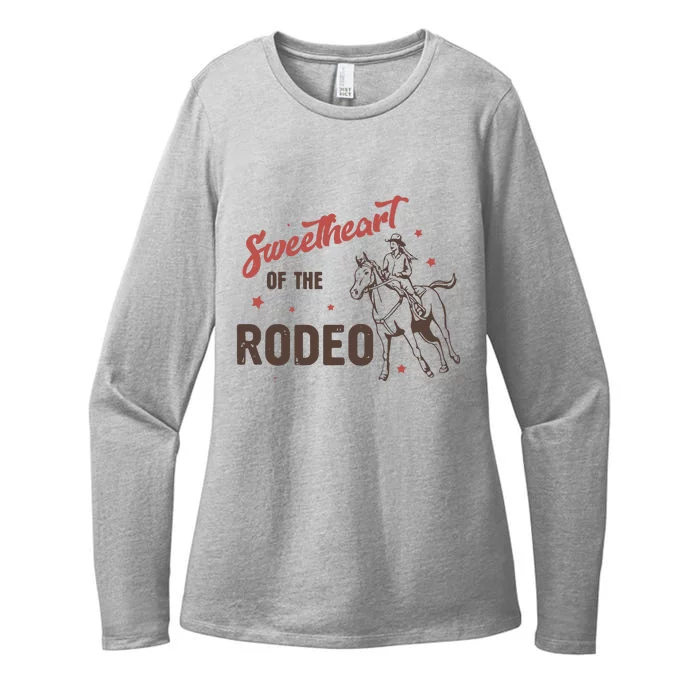 Sweetheart Of The Rodeo Western 70s Vintage Style Womens CVC Long Sleeve Shirt