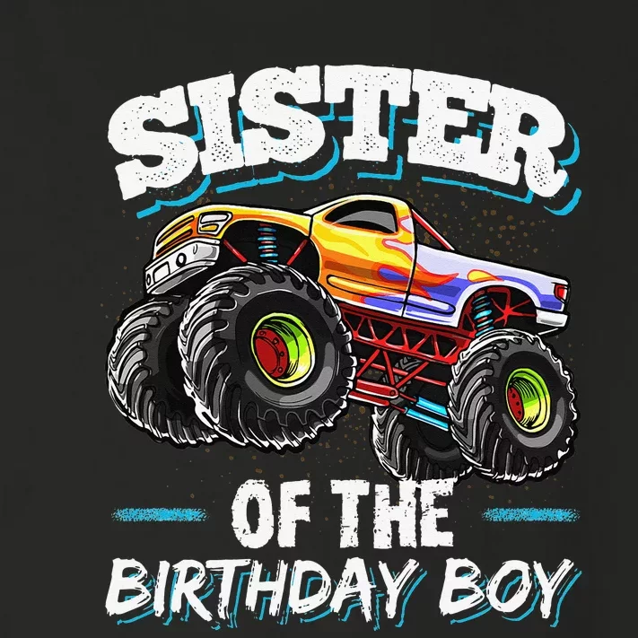 Sister of the Birthday Monster Truck Birthday Party Toddler Long Sleeve Shirt