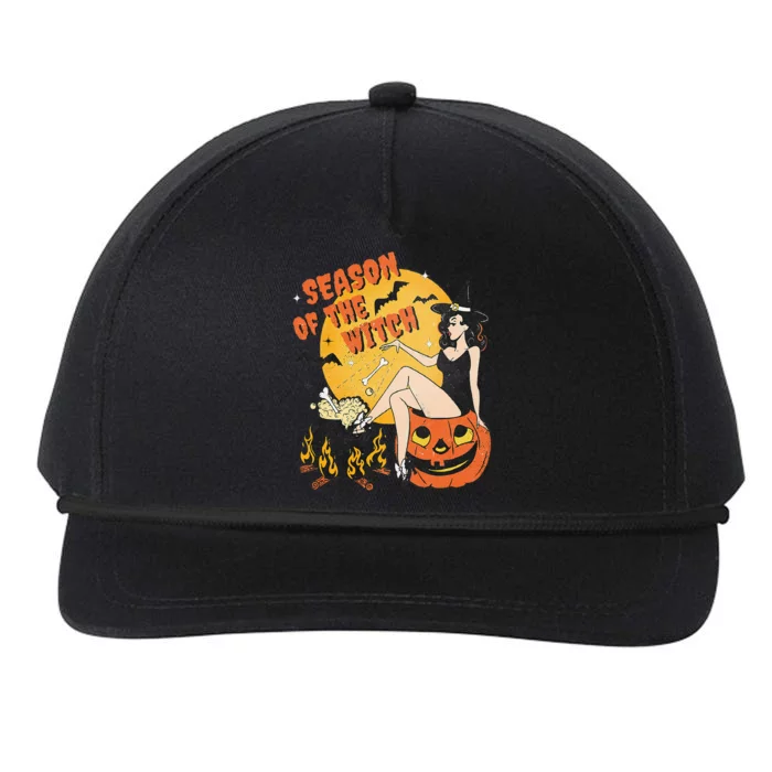 Season Of The Witch Halloween Samhain Snapback Five-Panel Rope Hat