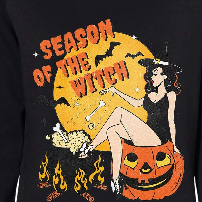 Season Of The Witch Halloween Samhain Womens California Wash Sweatshirt