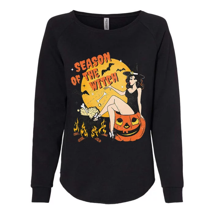 Season Of The Witch Halloween Samhain Womens California Wash Sweatshirt