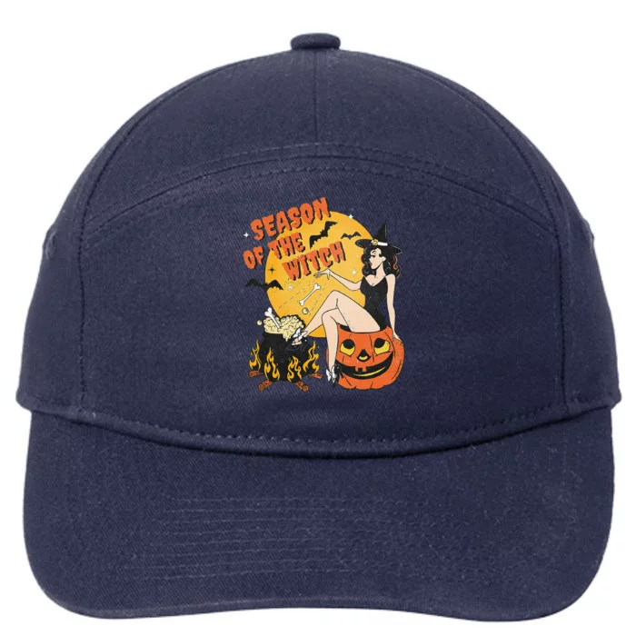 Season Of The Witch Halloween Samhain 7-Panel Snapback Hat