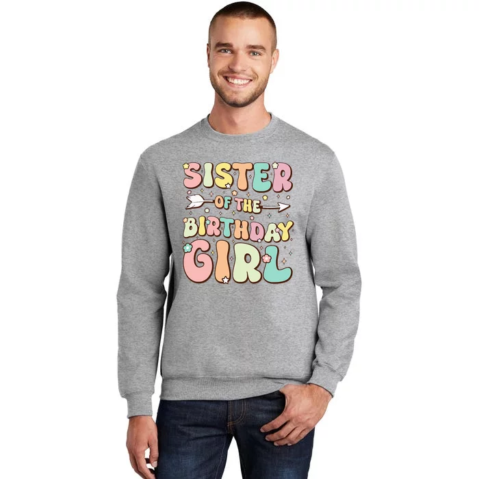 Sister Of The Birthday Girl Family Matching Birthday Sweatshirt