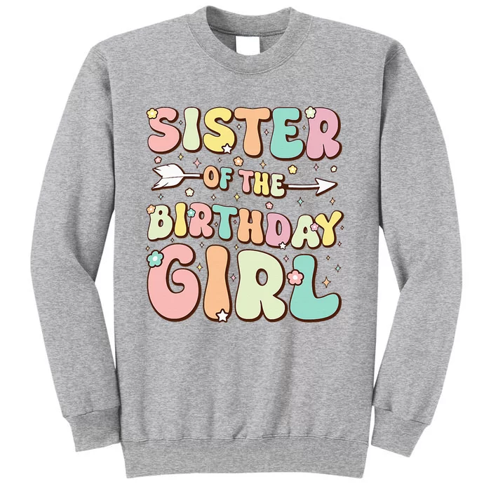 Sister Of The Birthday Girl Family Matching Birthday Sweatshirt