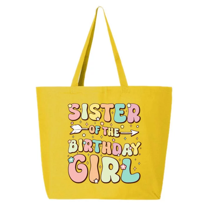 Sister Of The Birthday Girl Family Matching Birthday 25L Jumbo Tote