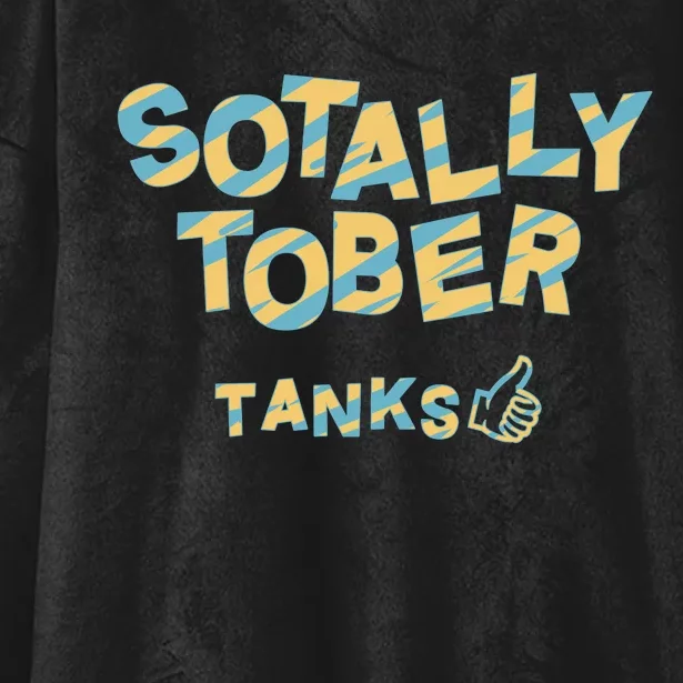 Sotally Tober Tanks Hooded Wearable Blanket