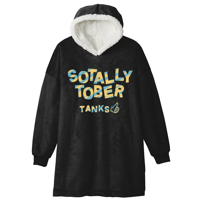 Sotally Tober Tanks Hooded Wearable Blanket