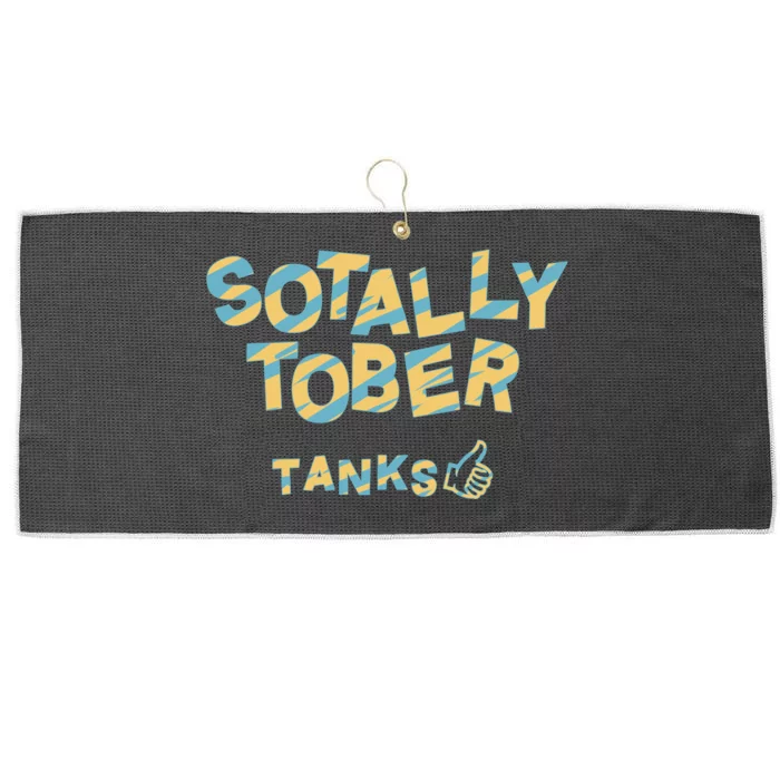 Sotally Tober Tanks Large Microfiber Waffle Golf Towel