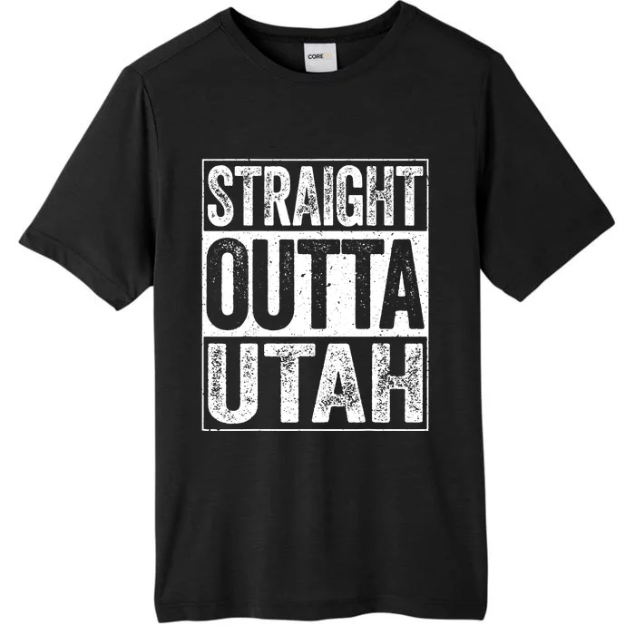 Straight Outta Utah Ut State Gift ChromaSoft Performance T-Shirt