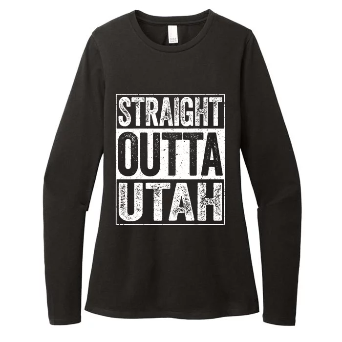 Straight Outta Utah Ut State Gift Womens CVC Long Sleeve Shirt