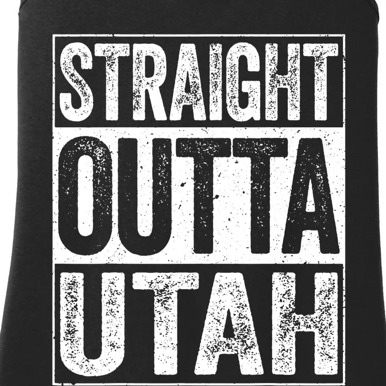 Straight Outta Utah Ut State Gift Ladies Essential Tank