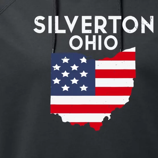 Silverton Ohio USA State America Travel Ohioan Performance Fleece Hoodie