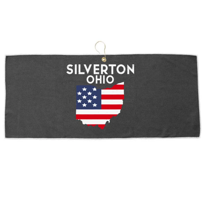 Silverton Ohio USA State America Travel Ohioan Large Microfiber Waffle Golf Towel