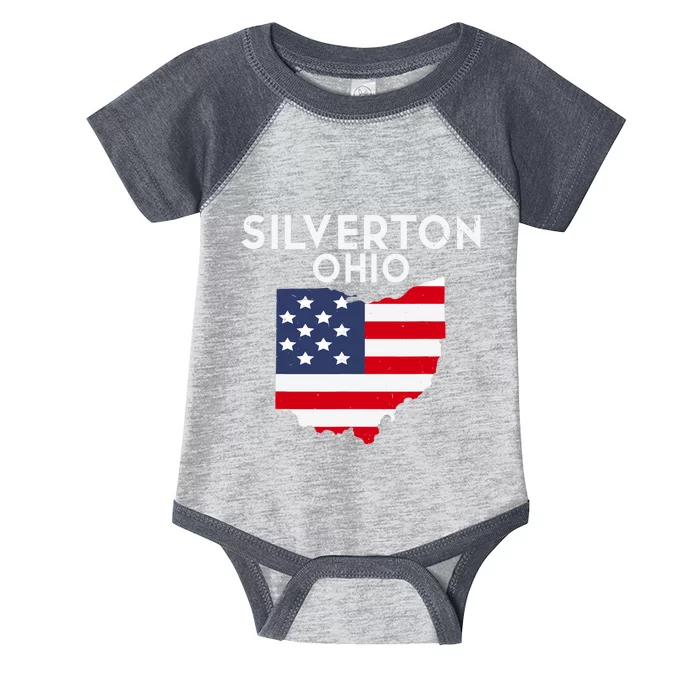 Silverton Ohio USA State America Travel Ohioan Infant Baby Jersey Bodysuit