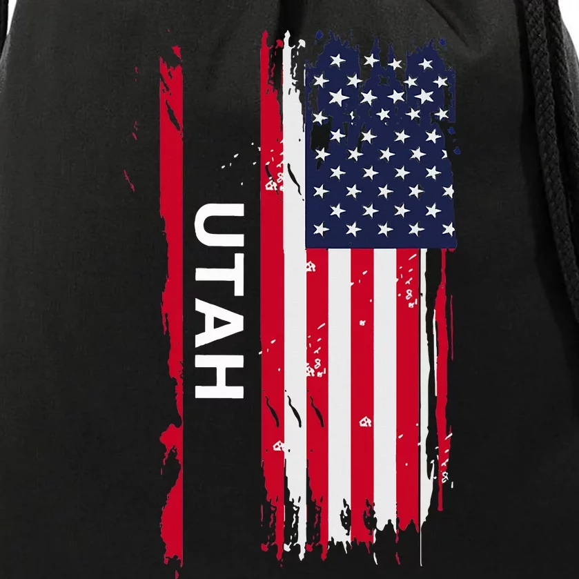 State Of Utah Drawstring Bag