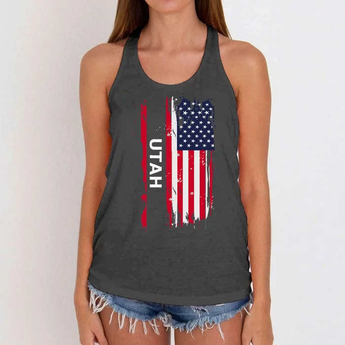 State Of Utah Women's Knotted Racerback Tank