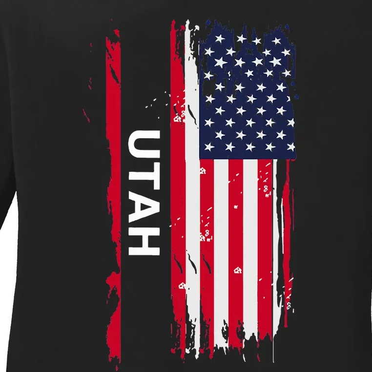 State Of Utah Ladies Long Sleeve Shirt