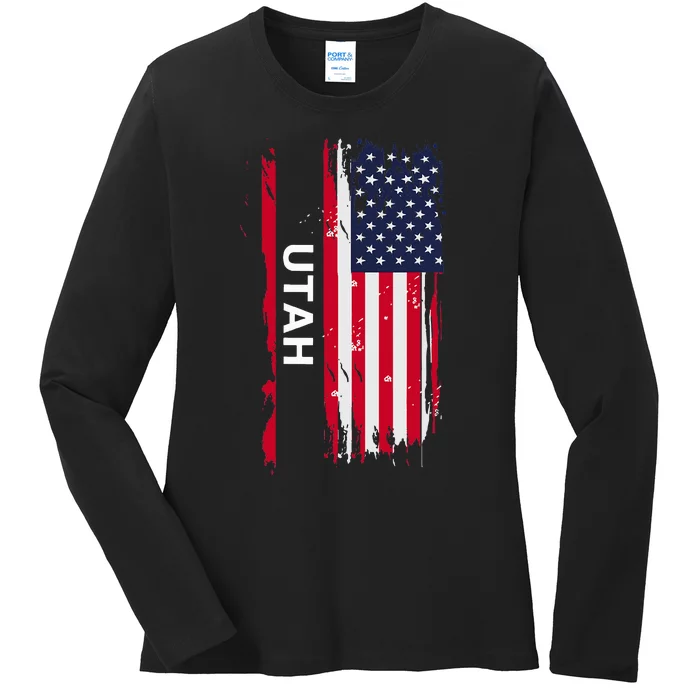 State Of Utah Ladies Long Sleeve Shirt