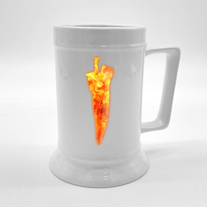 Soul Caliber Soul Edge Sword Flame Blade Front & Back Beer Stein