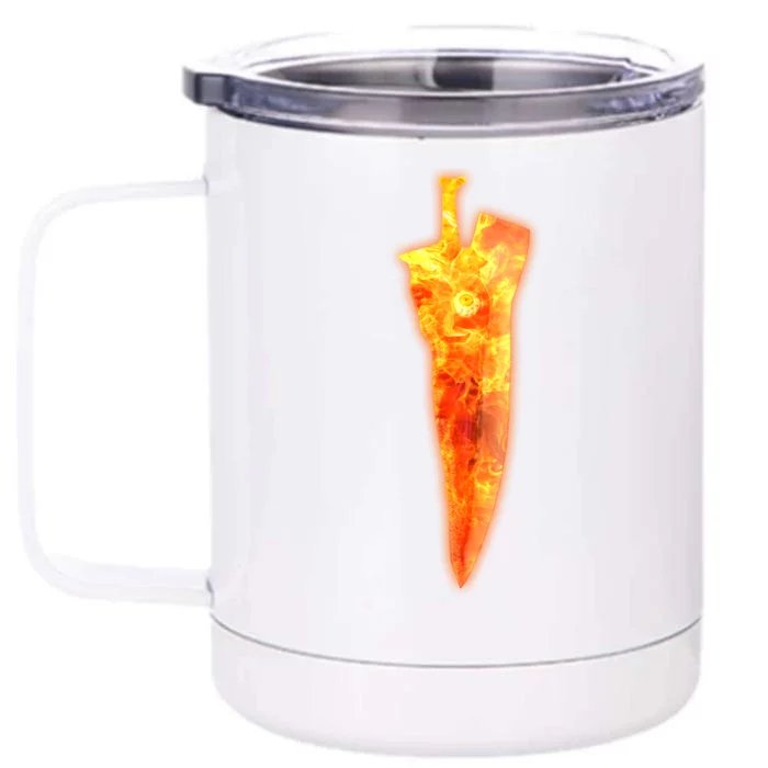 Soul Caliber Soul Edge Sword Flame Blade Front & Back 12oz Stainless Steel Tumbler Cup