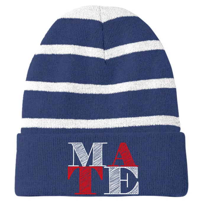 Soul Mate Matching Couples For Mr Striped Beanie with Solid Band