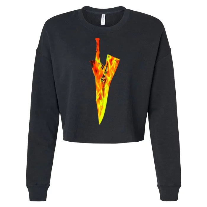 Soul Sword Cropped Pullover Crew