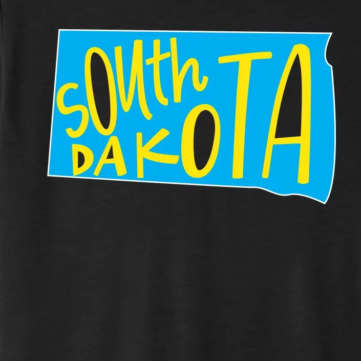 South Dakota Hand Drawn State Outline ChromaSoft Performance T-Shirt