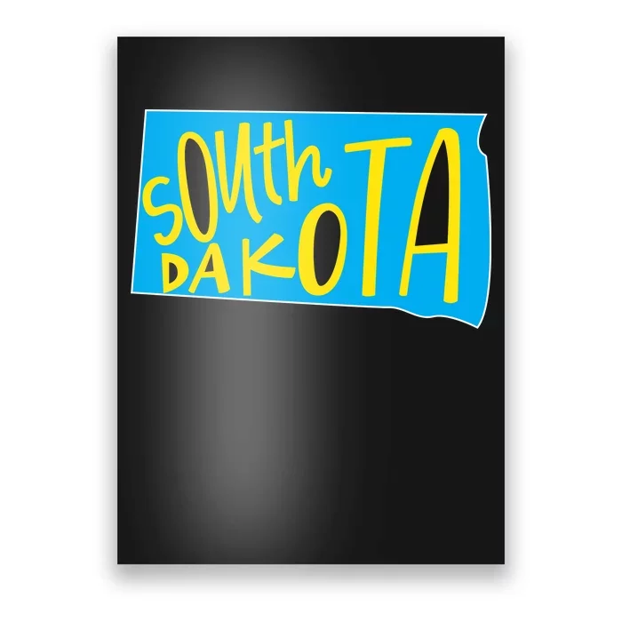 South Dakota Hand Drawn State Outline Poster