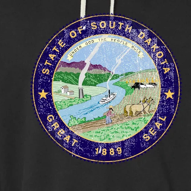 South Dakota Seal Garment-Dyed Fleece Hoodie