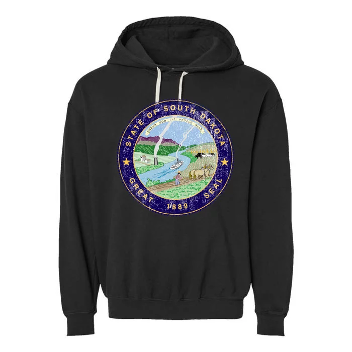 South Dakota Seal Garment-Dyed Fleece Hoodie