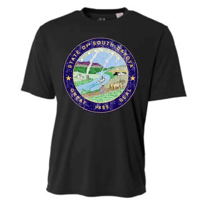 South Dakota Seal Cooling Performance Crew T-Shirt