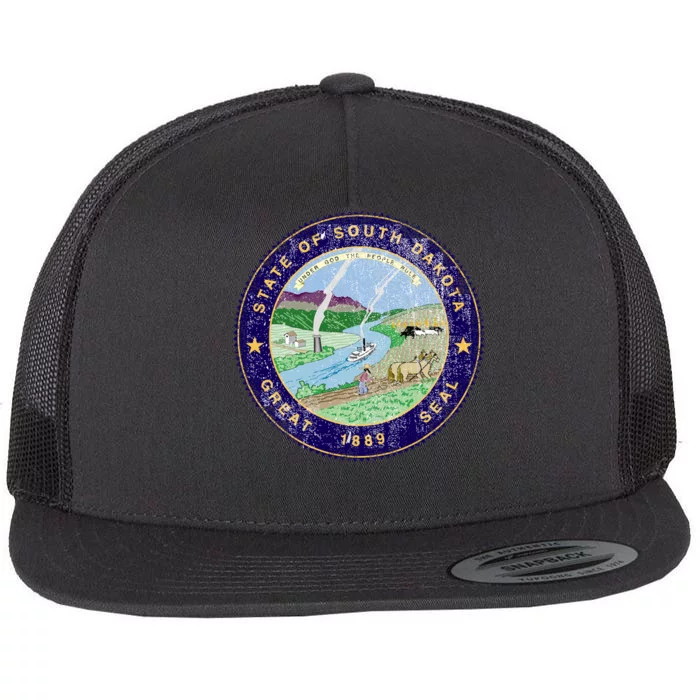 South Dakota Seal Flat Bill Trucker Hat