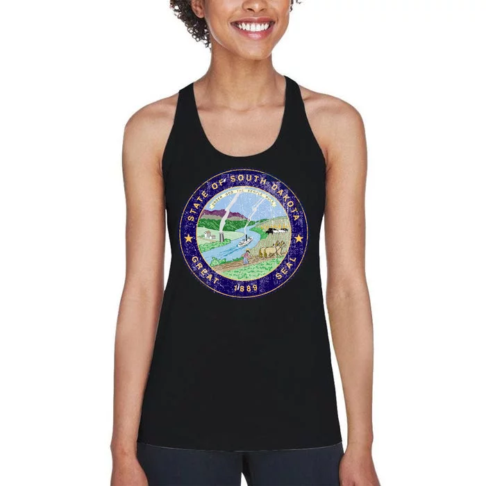 South Dakota Seal Women's Racerback Tank