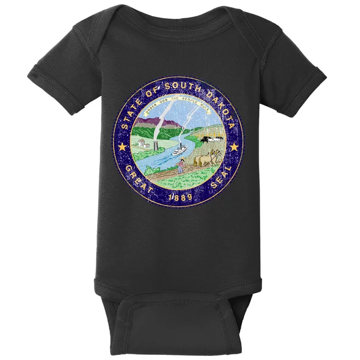 South Dakota Seal Baby Bodysuit