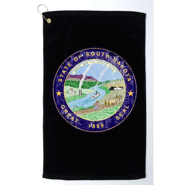 South Dakota Seal Platinum Collection Golf Towel