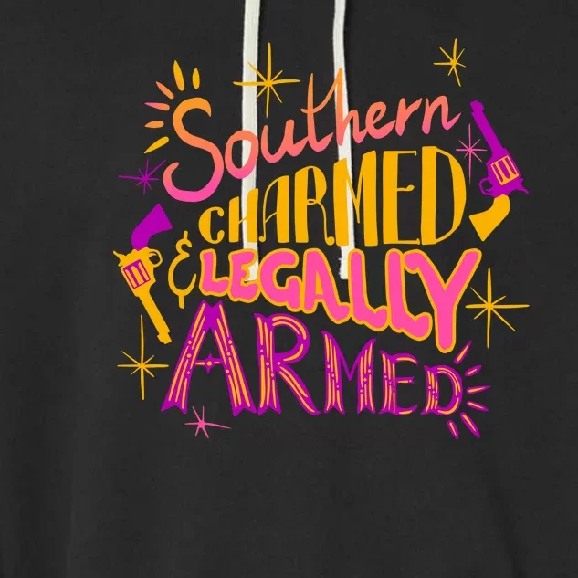 Southern Charmed Legally Armed 2nd Amendment Garment-Dyed Fleece Hoodie