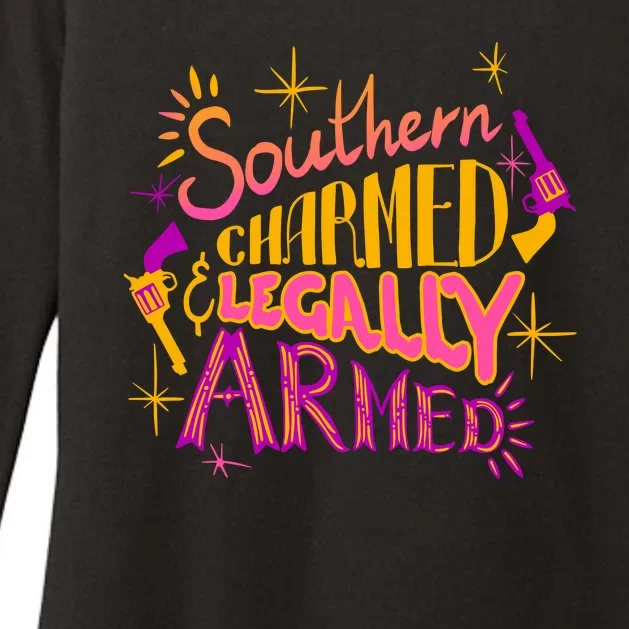 Southern Charmed Legally Armed 2nd Amendment Womens CVC Long Sleeve Shirt