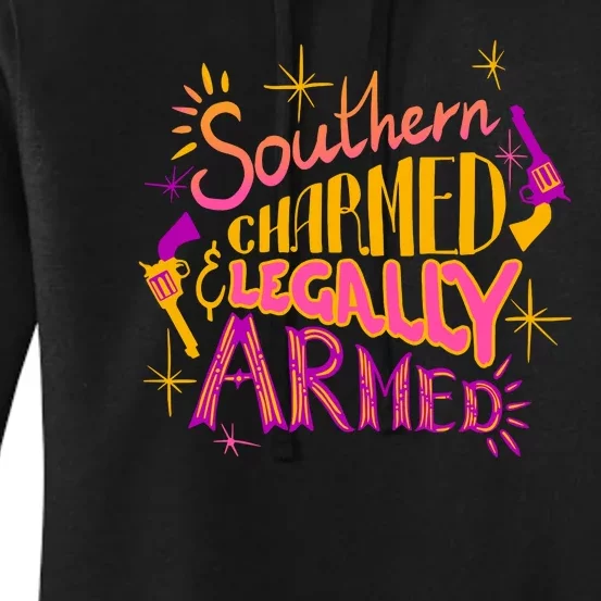 Southern Charmed Legally Armed 2nd Amendment Women's Pullover Hoodie