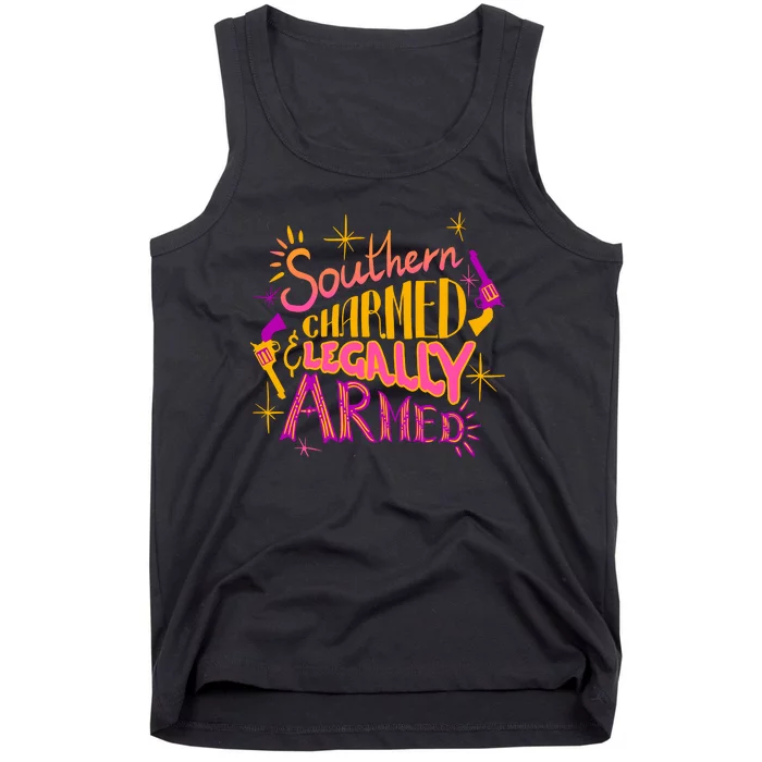 Southern Charmed Legally Armed 2nd Amendment Tank Top