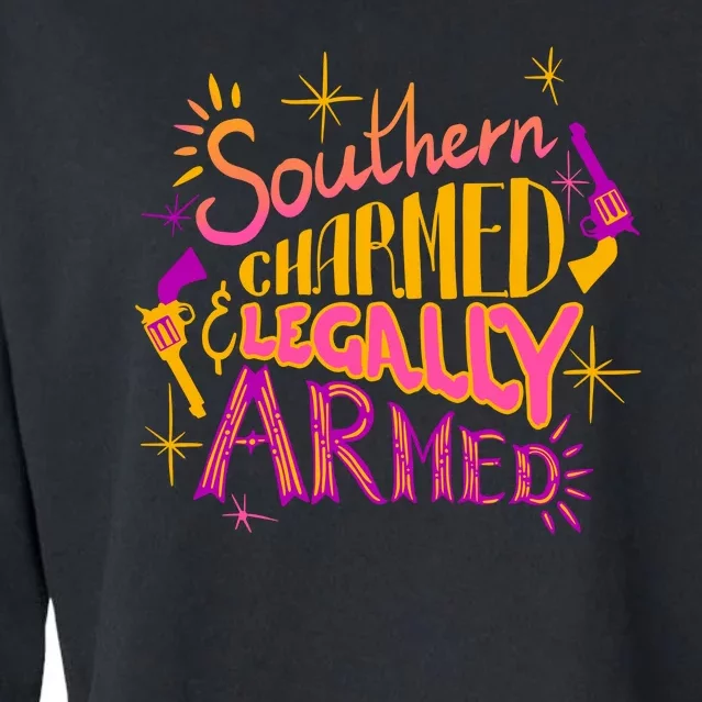 Southern Charmed Legally Armed 2nd Amendment Cropped Pullover Crew