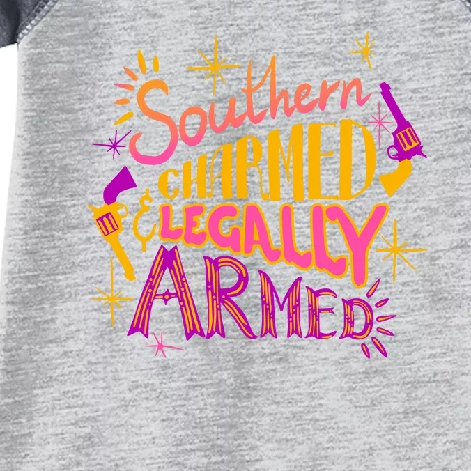 Southern Charmed Legally Armed 2nd Amendment Infant Baby Jersey Bodysuit